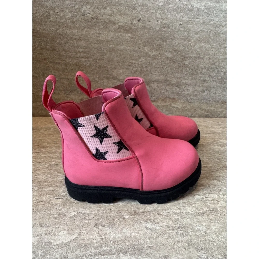 Darling Girls Native Pink Boots Rain Outdoors Hiking Size‎ 8